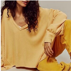 Free People We The Free Coraline Thermal Oversized Top Size medium